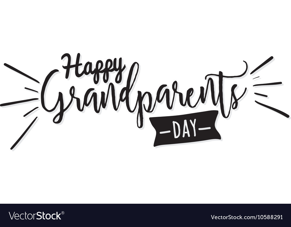 Grandparents day background Royalty Free Vector Image