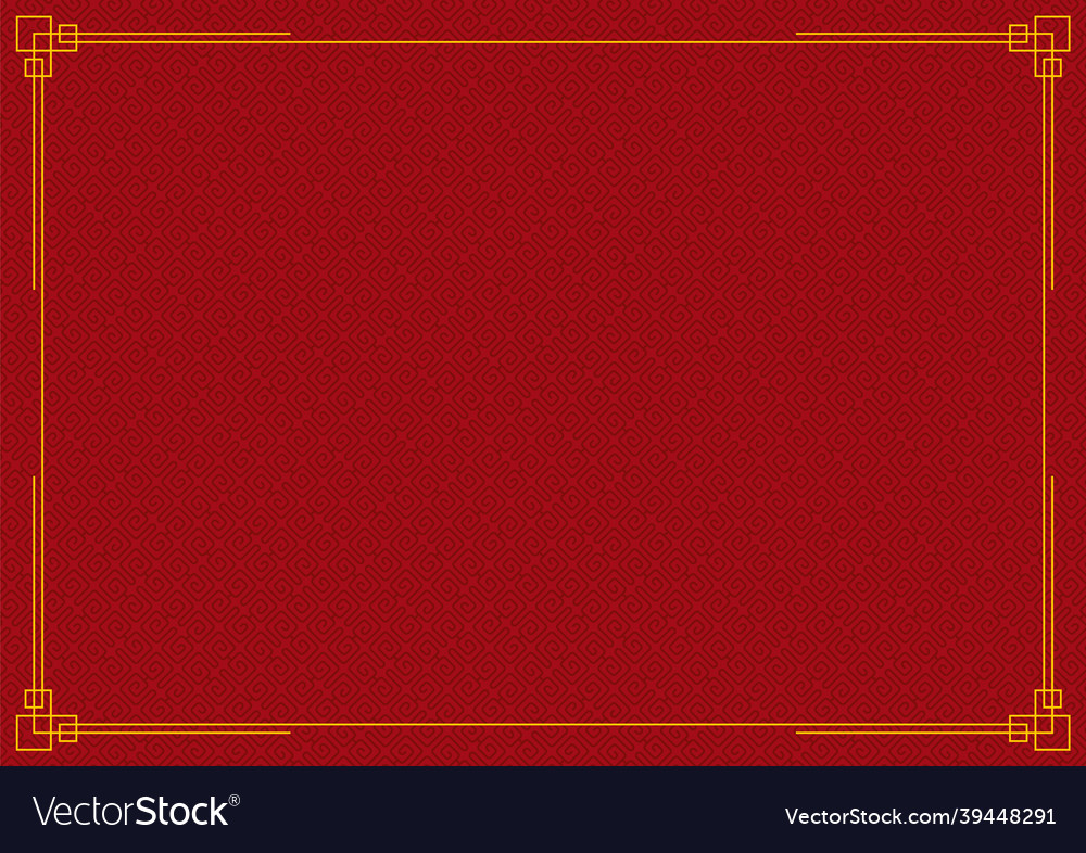 Red chinese square curve abstract background Vector Image Red chinese square curve abstract background