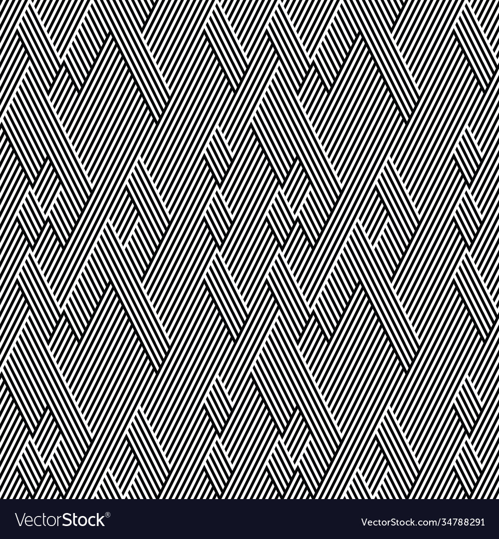 Seamless pattern with oblique black segments Vector Image