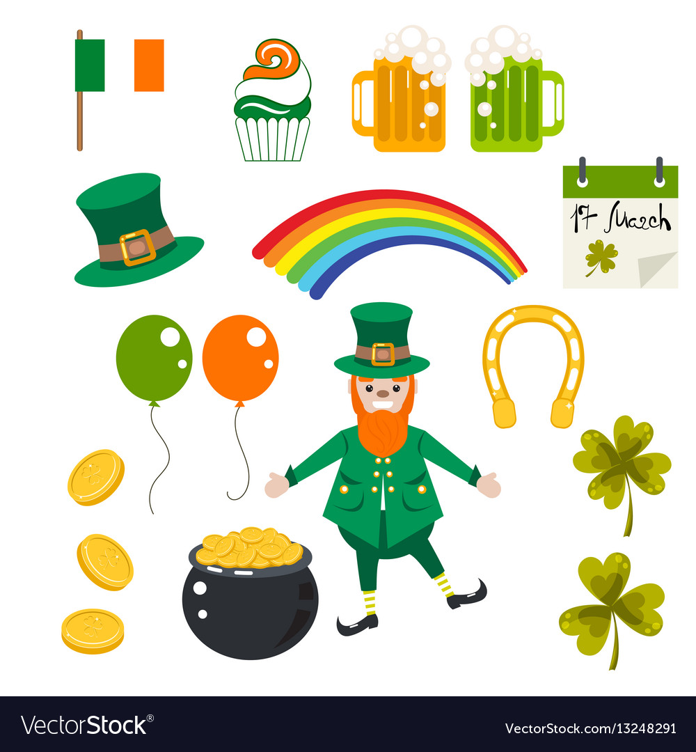 St patrick holiday set