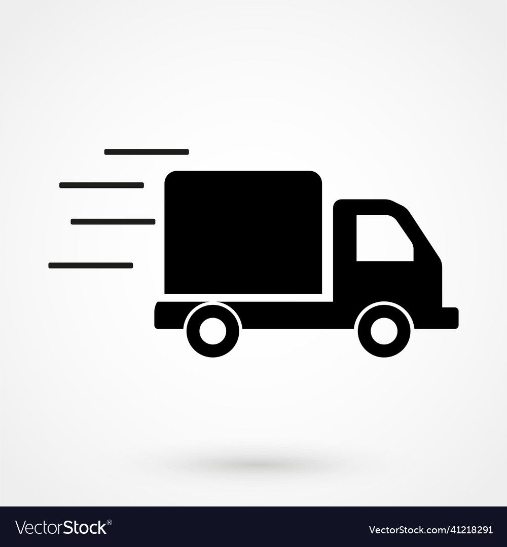 Truck icon delivery van service concept