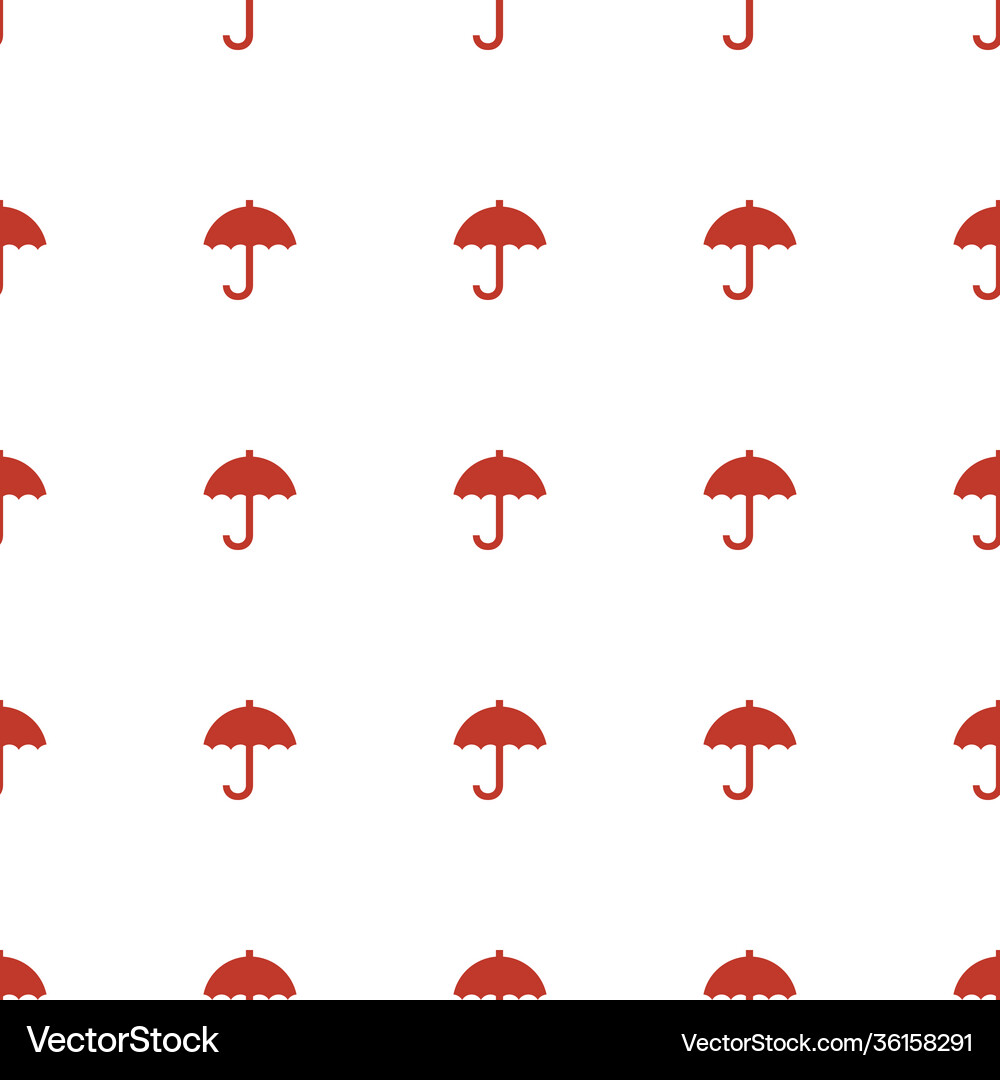 Umbrella icon pattern seamless white background Vector Image