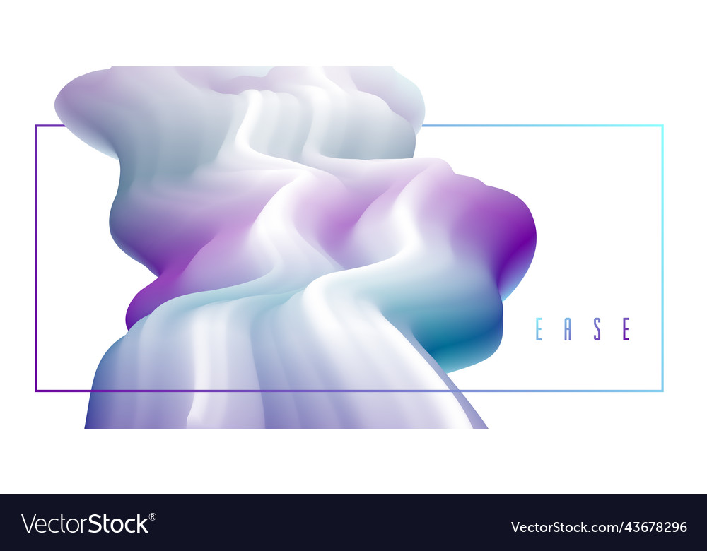 Abstract colorful fluid background dimensional