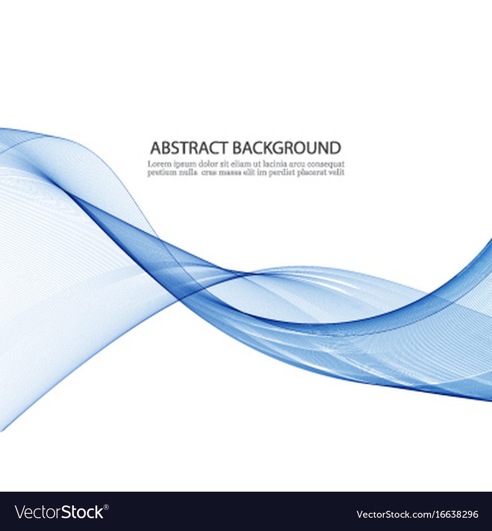 Abstract smooth color wave curve flow blue