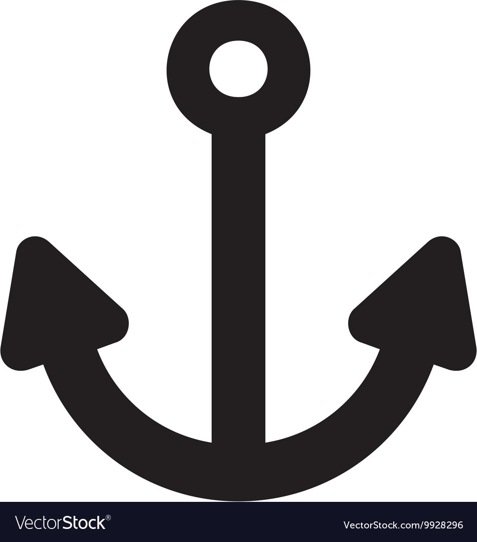 Anchor Symbol Royalty Free Vector Image VectorStock