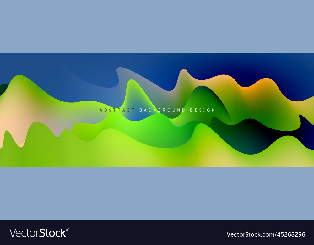 Dynamic liquid waves abstract background