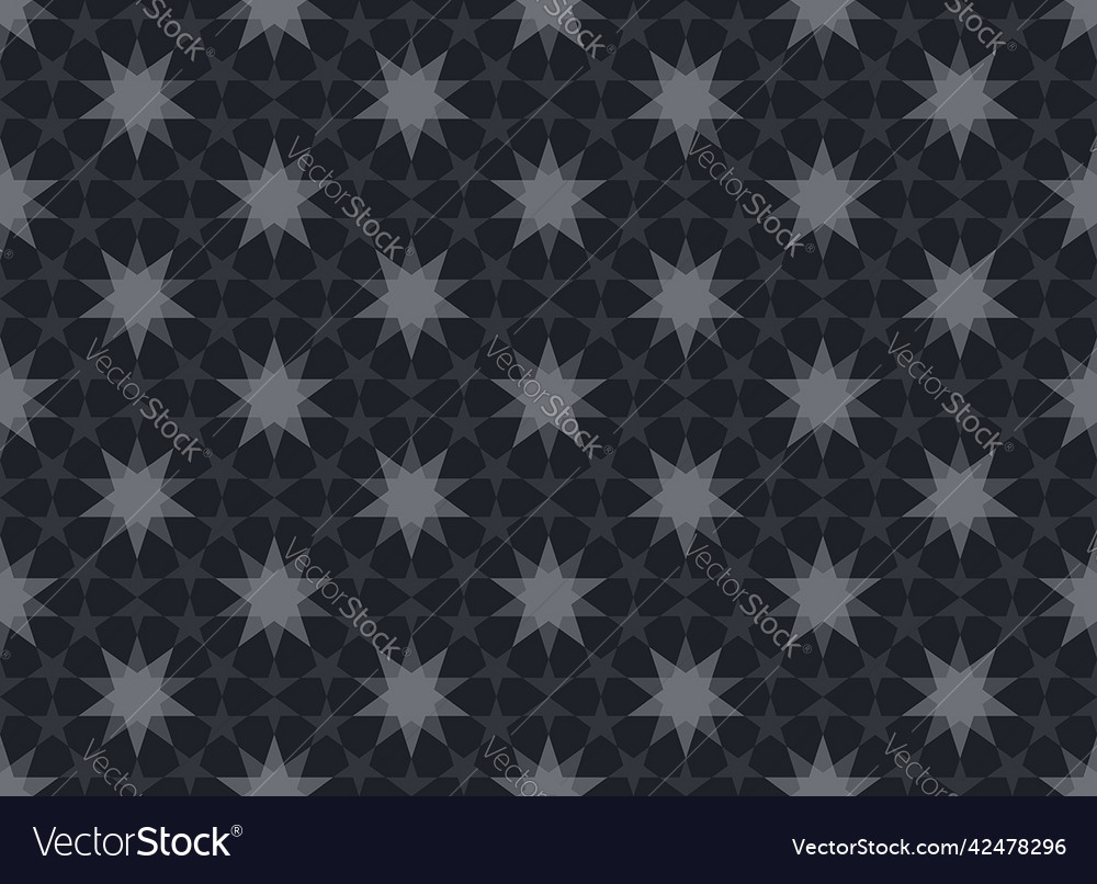 Five-pointed star pattern seamless background vector image Five-pointed star pattern seamless background
