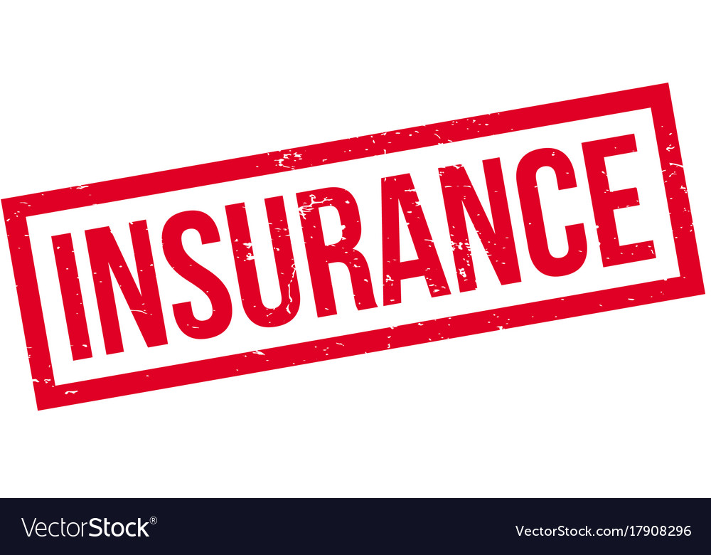 Insurance rubber stamp Royalty Free Vector Image