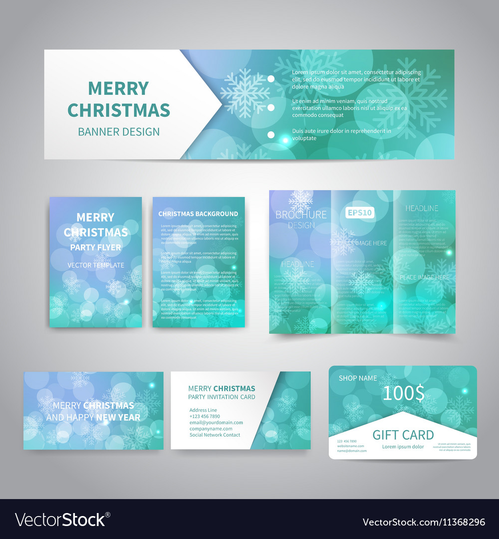 Merry Christmas Banners Royalty Free Vector Image