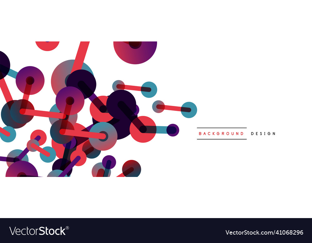 Network concept abstract background dots vector image Network concept abstract background dots