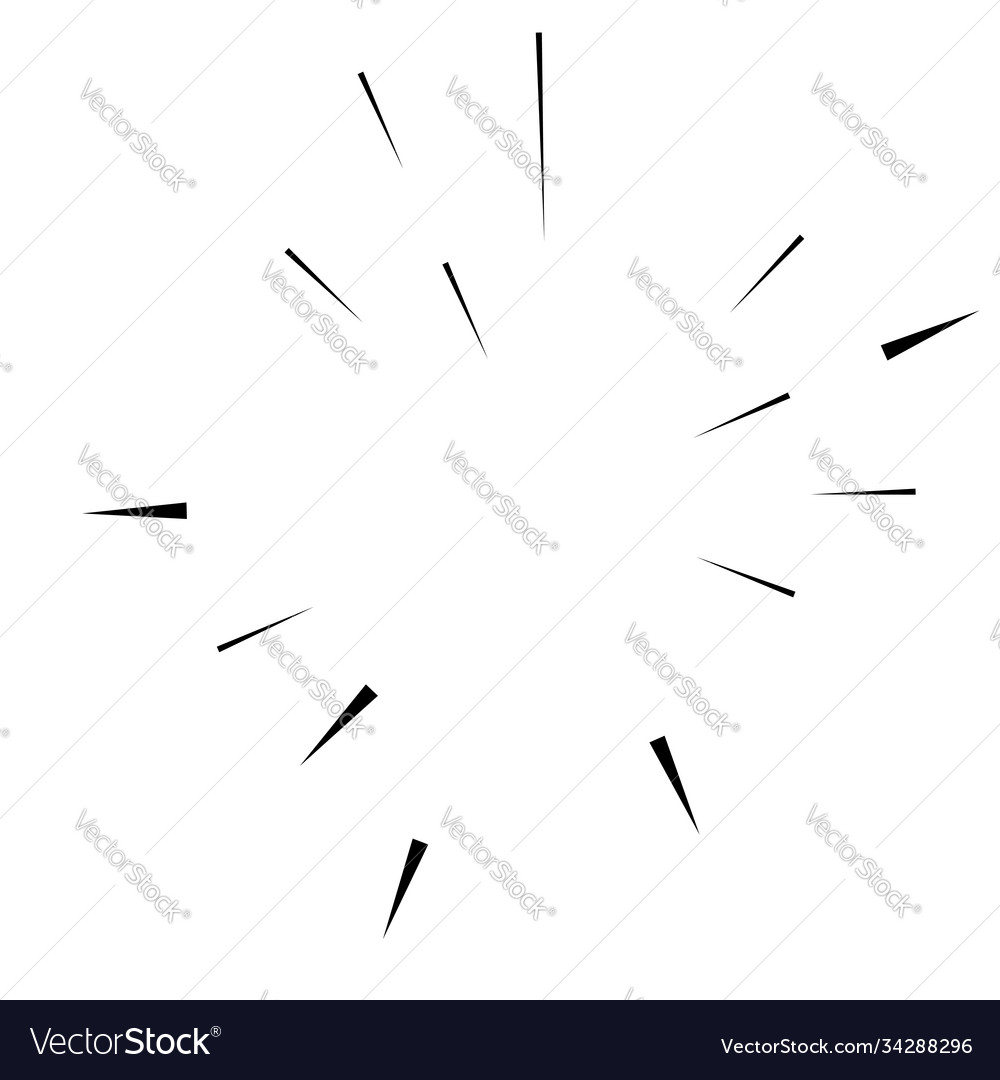 Radial radiating lines abstract burst element vector image Radial radiating lines abstract burst element