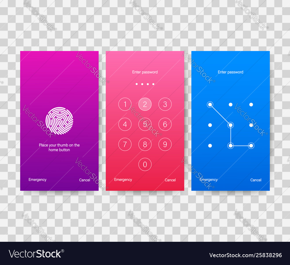 Screen lock authentication password smartphone