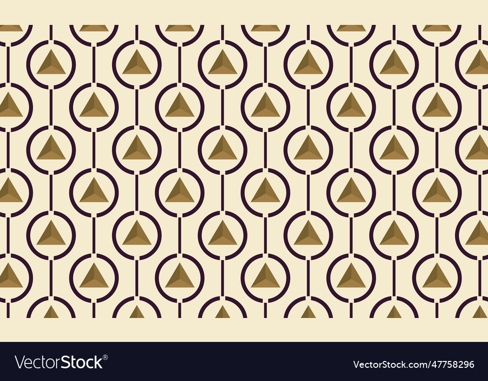 Seamless abstract chain pattern on beige vector image Seamless abstract chain pattern on beige