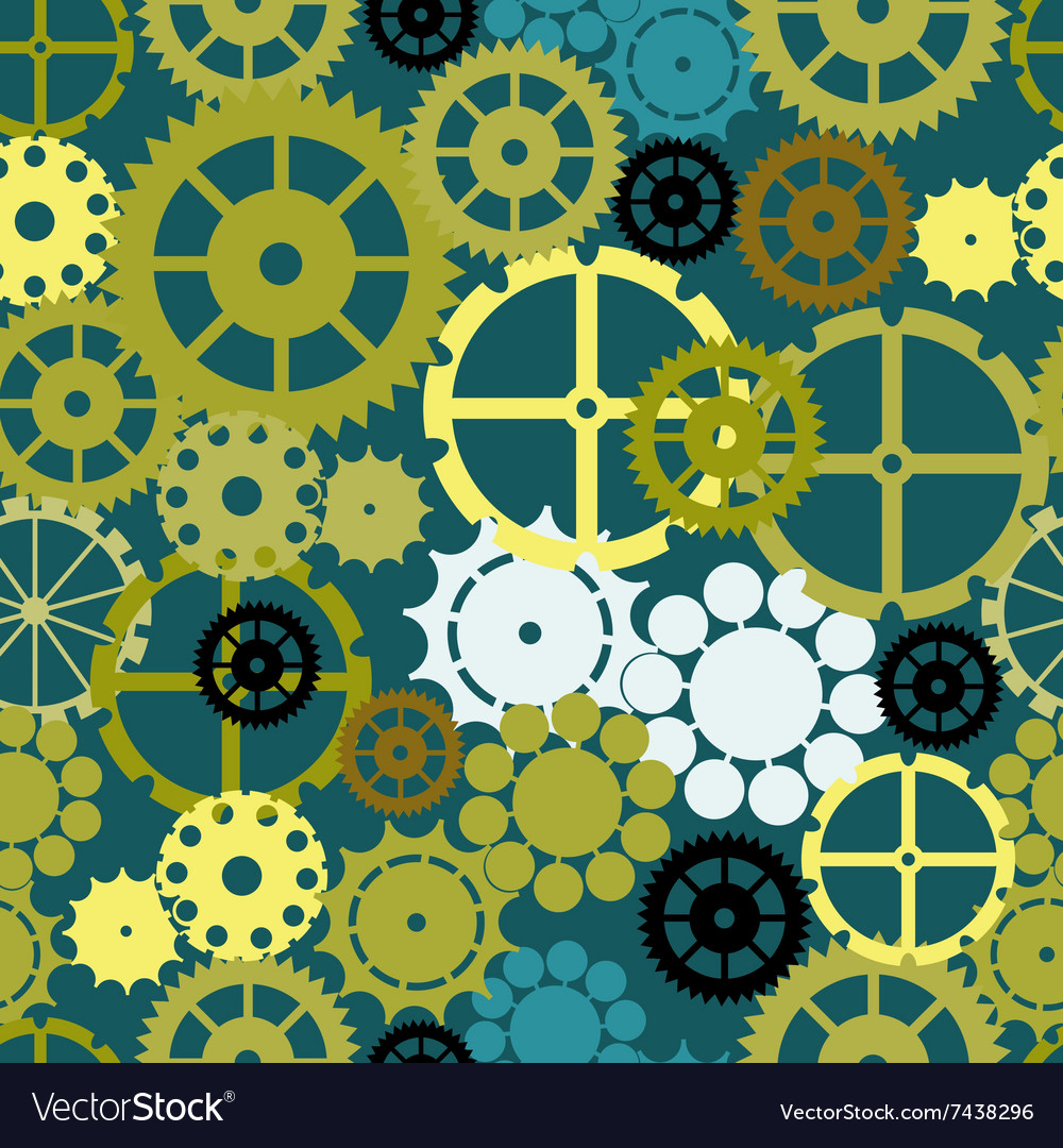 Seamless background with gear cogwheel gearwheel