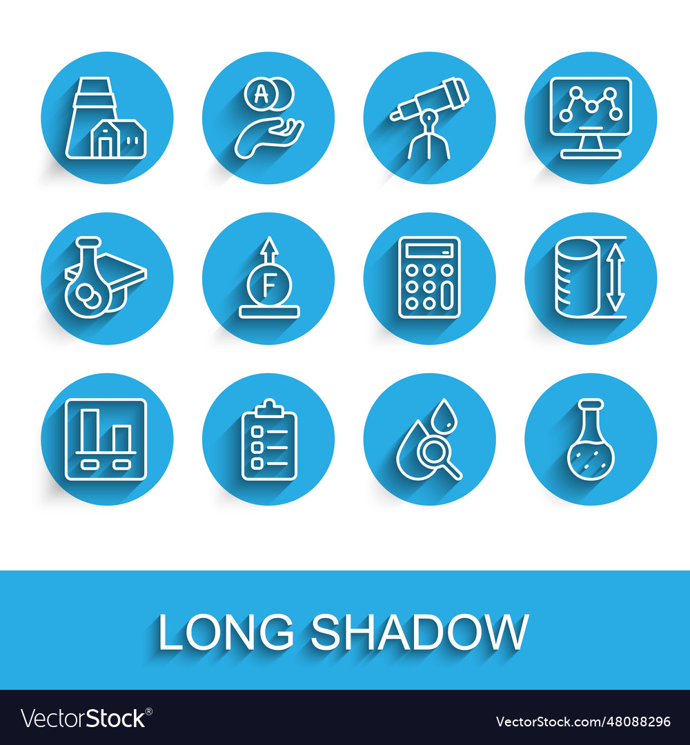 Set line graph chart infographic to do list vector image Set line graph chart infographic to do list
