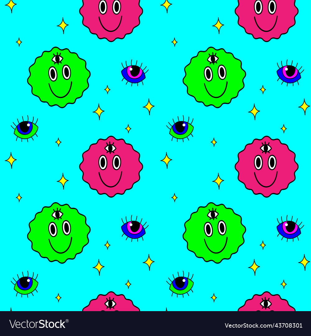 A seamless pattern in the style vector image A seamless pattern in the style