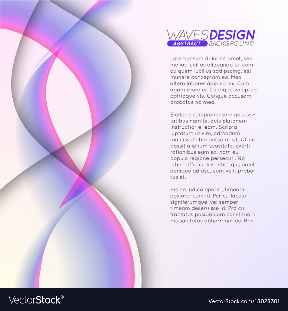 Abstract background with colorful waves