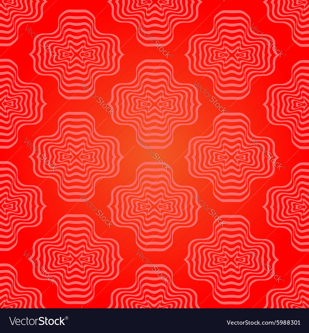 Abstract red geometric retro pattern