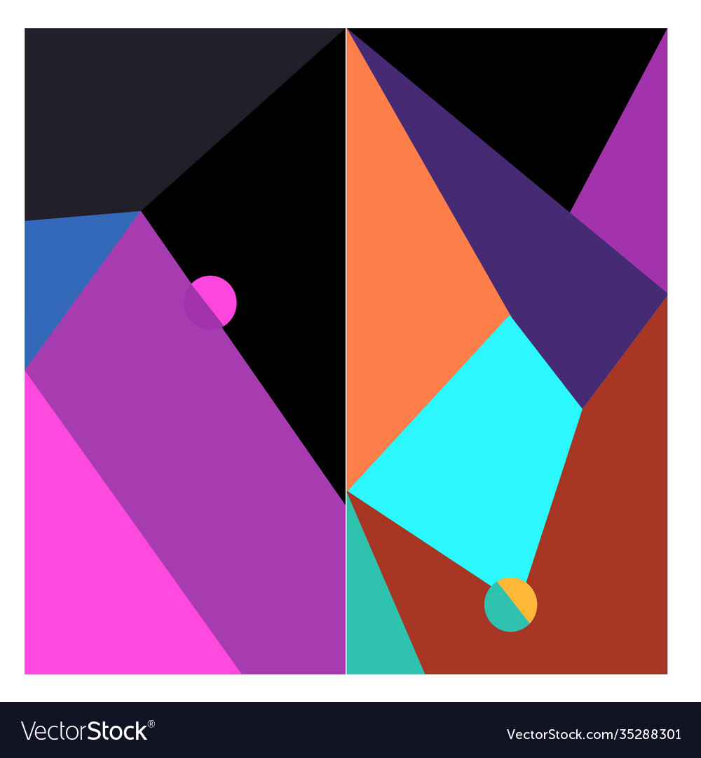 Colorful geometric and curve background pattern