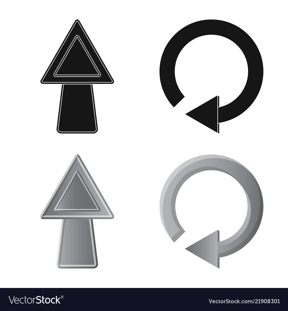 Design of element and arrow symbol Vector Image Design of element and arrow symbol