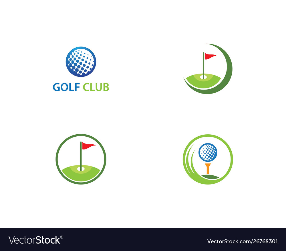 Golf Logo Template Royalty Free Vector Image Vectorstock