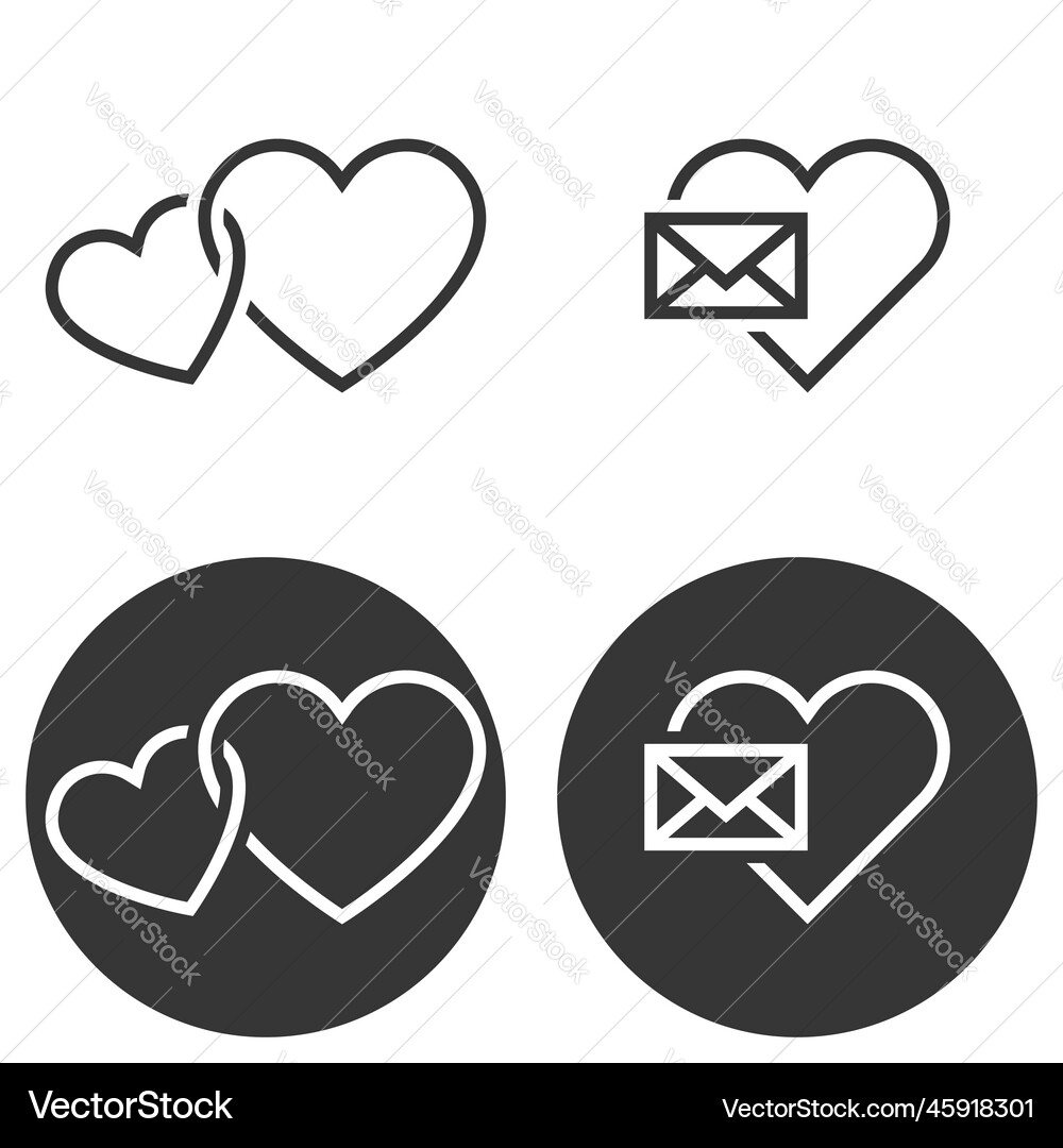 Heart icon Royalty Free Vector Image - VectorStock