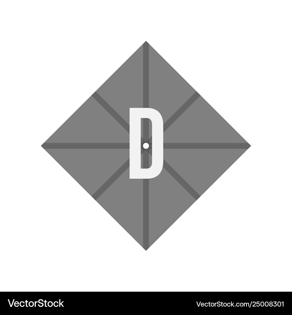 Initial letter d logo template design Royalty Free Vector