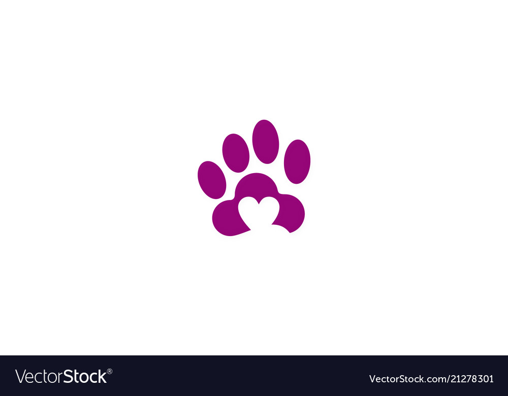 Love pet dog logo