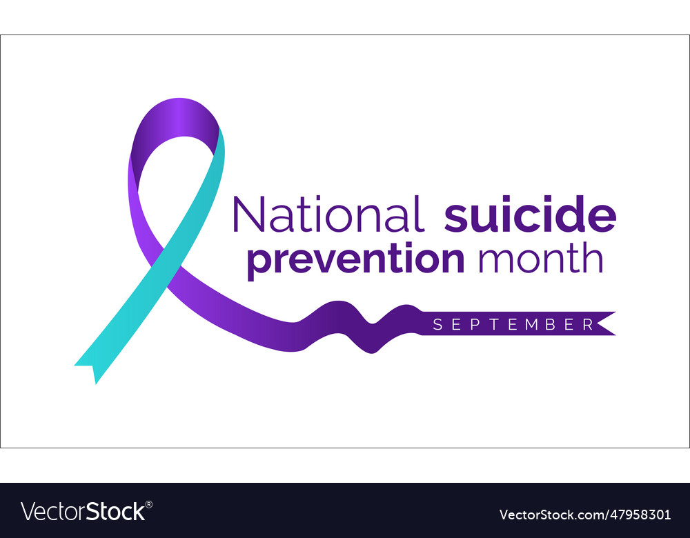 National Suicide Prevention Month Royalty Free Vector Image