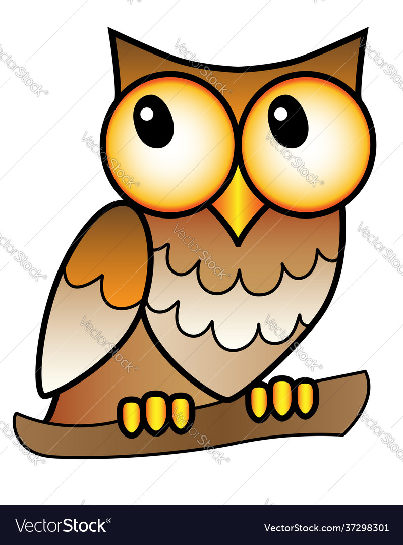 Owl - full color stock Royalty Free Vector Image Owl - full color stock Royalty Free Vector Image