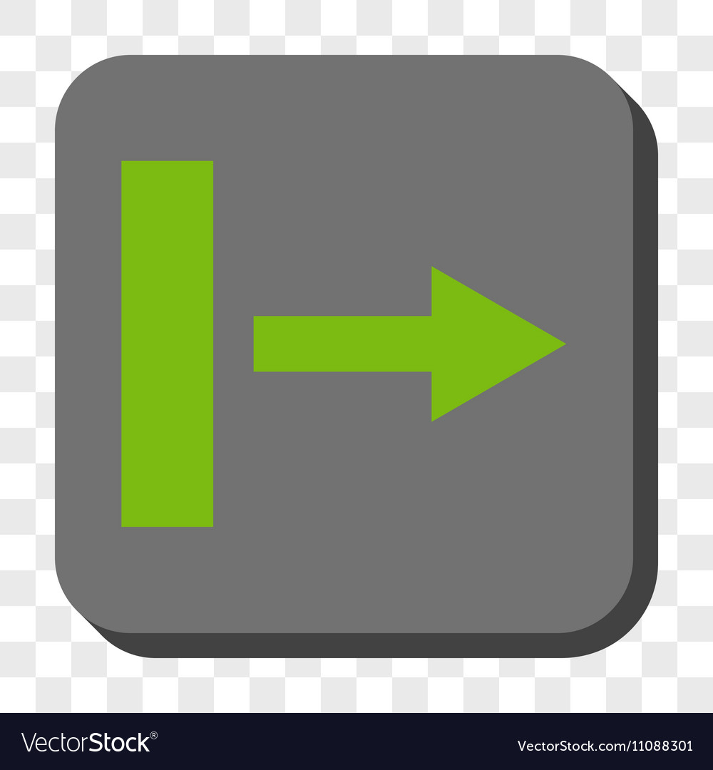 Pull right rounded square button