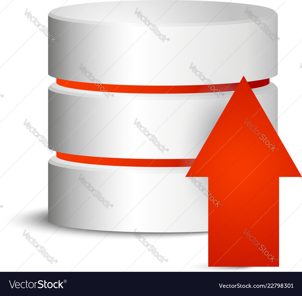 Storage Cylinder with Upload Arrow