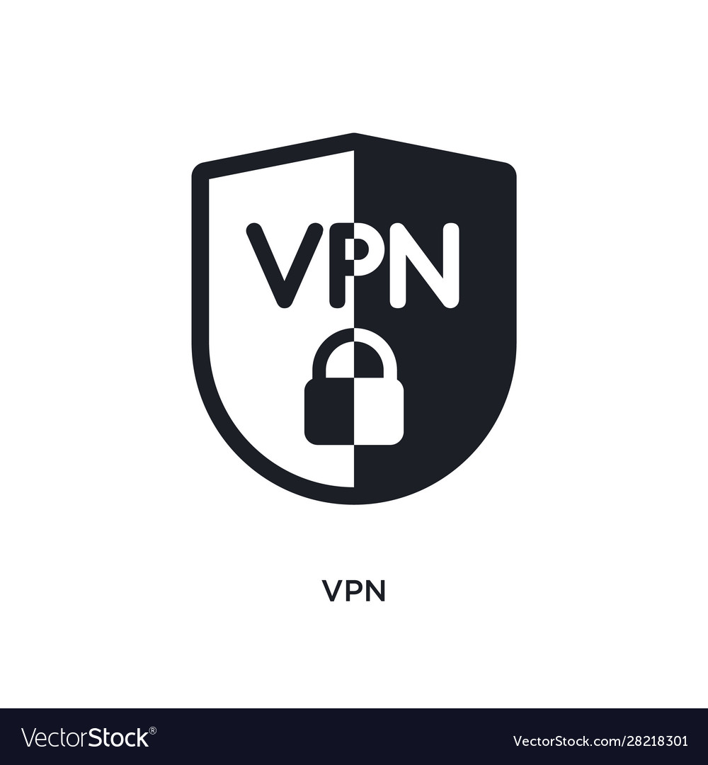 Vpn isolated icon simple element from technology