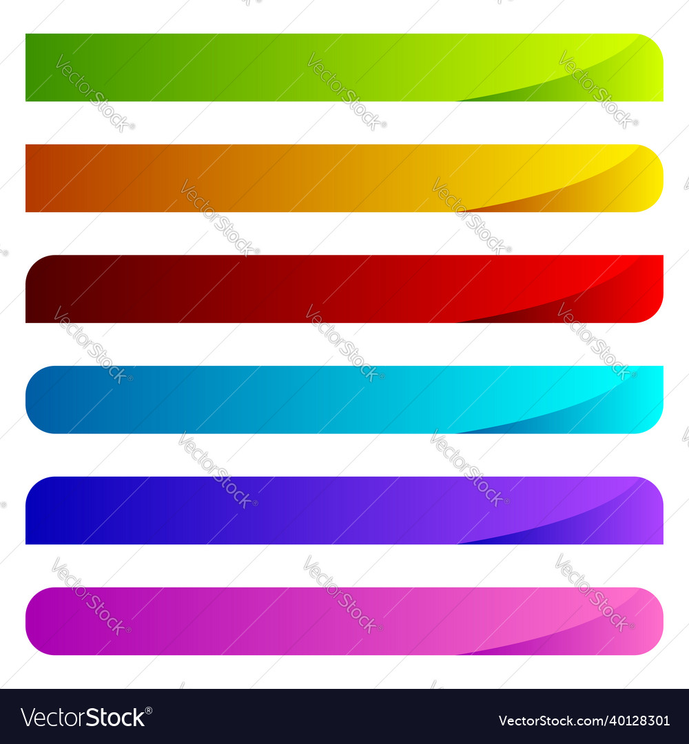 Web button banner plaque bar design element Vector Image Web button banner plaque bar design element