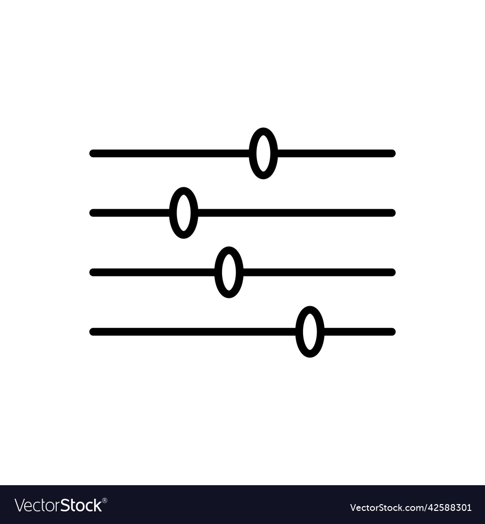 Web filter icon level regulator symbol control