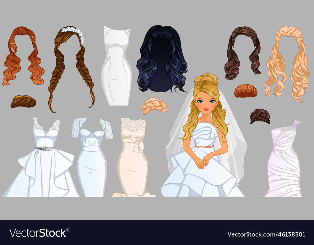 Wedding best sale paper dolls