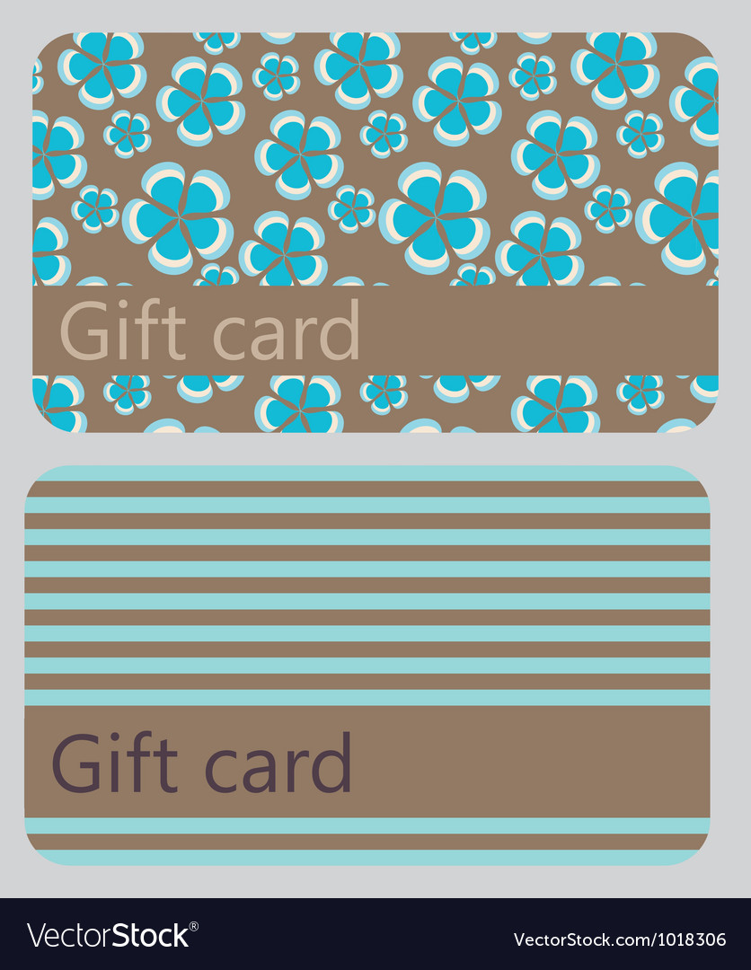 Abstract beautiful set of gift card design