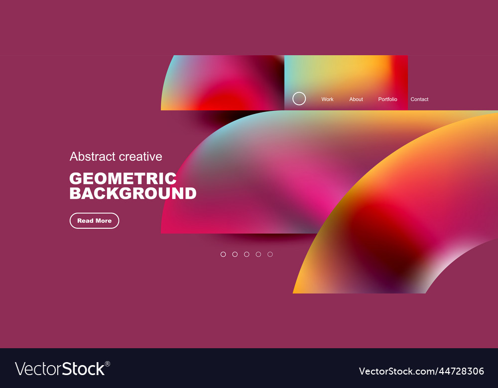 Abstract circles and round elements geometric