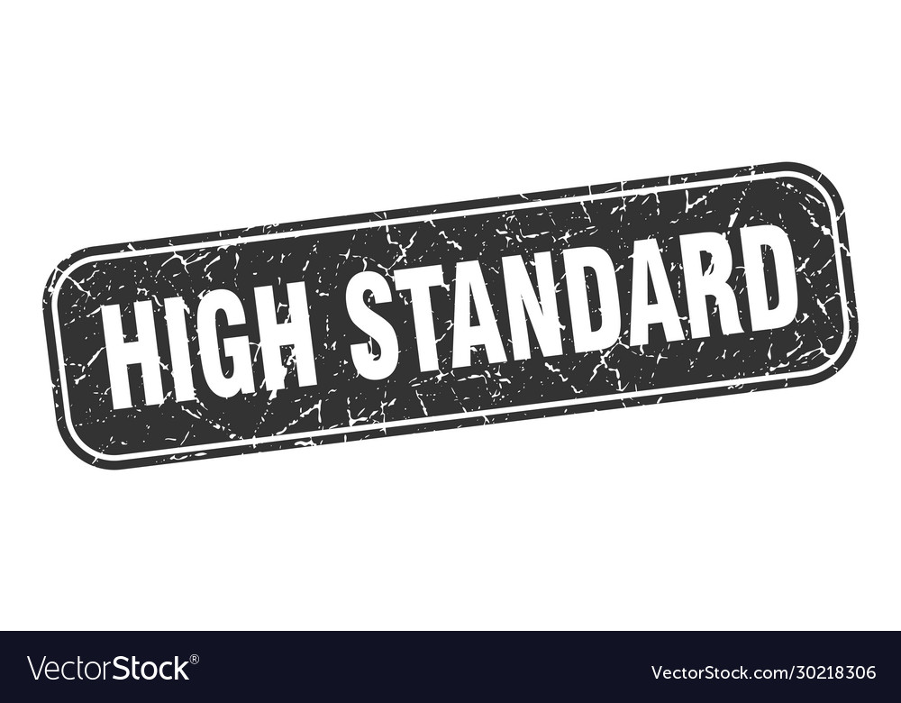 High standard stamp square grungy