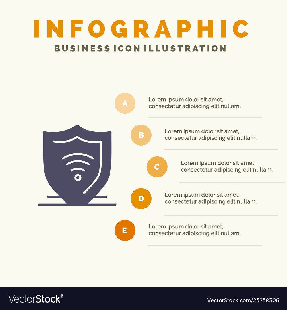 Internet security protect shield solid