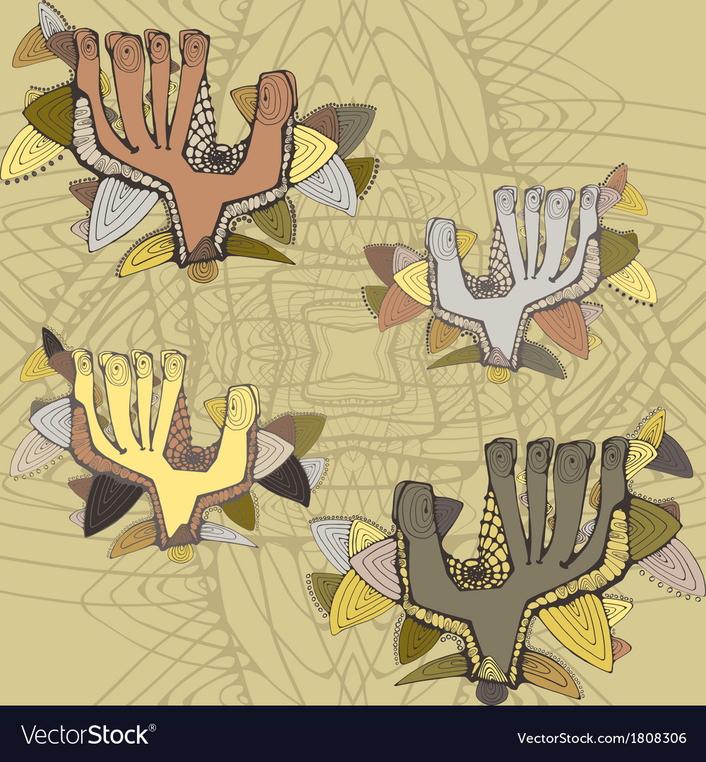 Light seamless pattern with greeting shaded hands