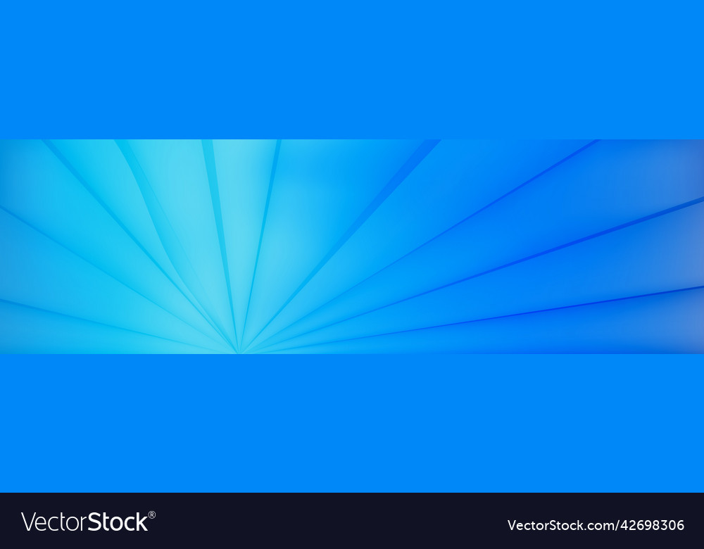 Panoramic abstract web background blue gradient