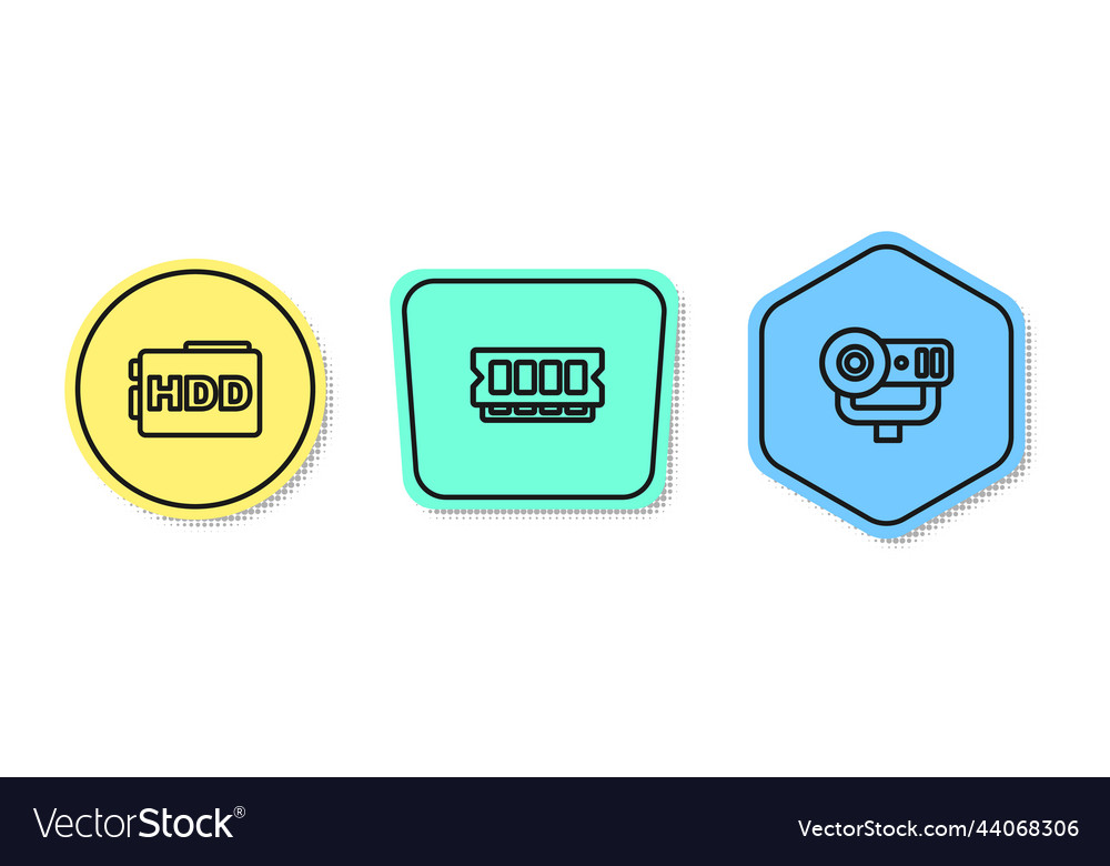 Festnetz Festplatte hddd ram zufälligen Zugriff vector image Festnetz Festplatte hddd ram zufälligen Zugriff