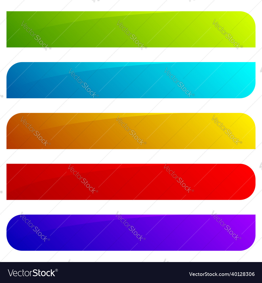 Web button banner plaque bar design element Vector Image Web button banner plaque bar design element
