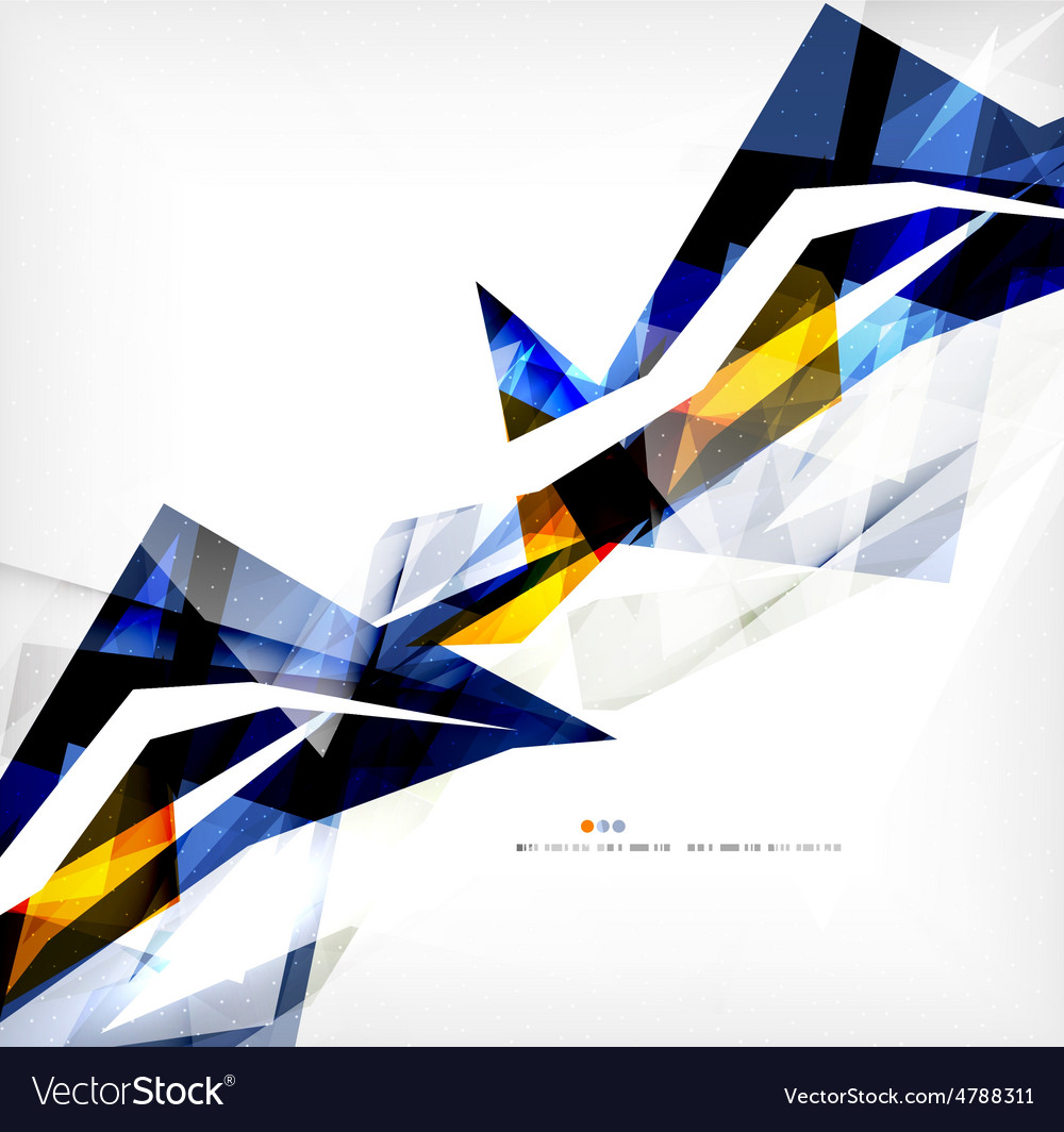 Angular geometric color shapes