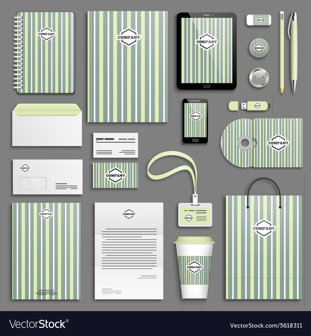 Corporate identity template set