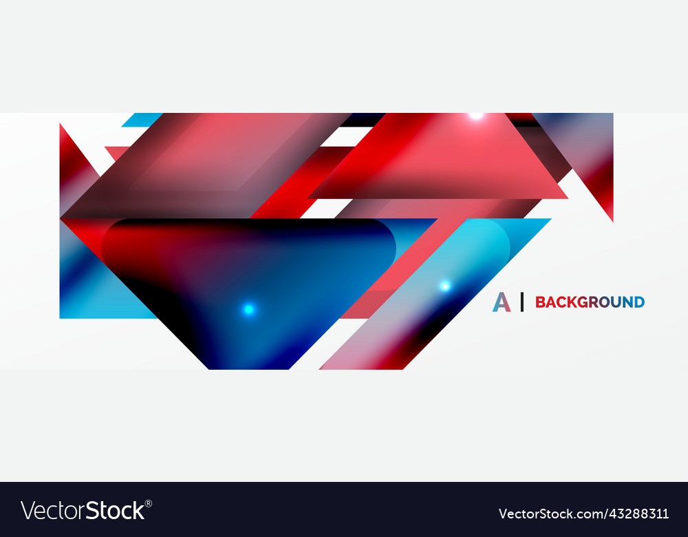 Dynamic 3d geometric abstract background