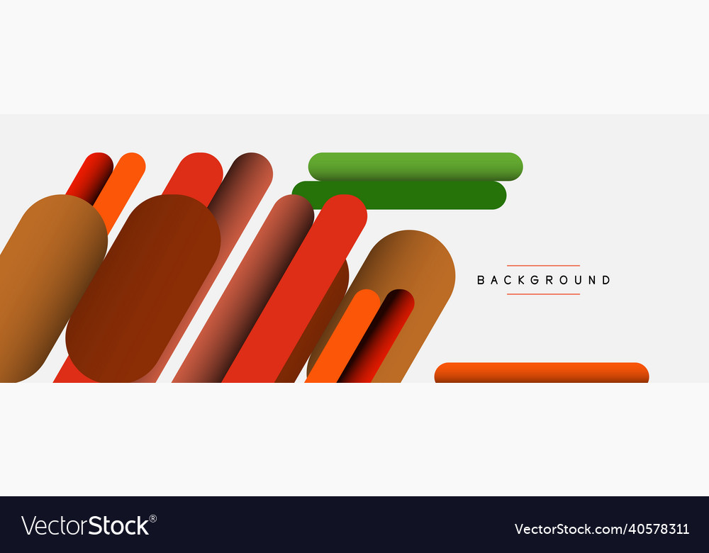 Overlapping round shapes and lines background vector image Overlapping round shapes and lines background