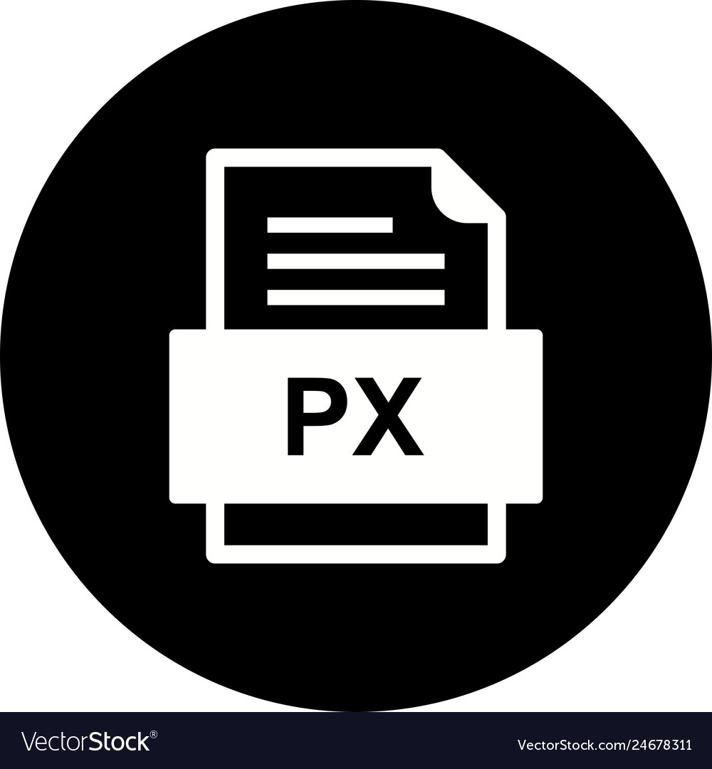 Px file document icon