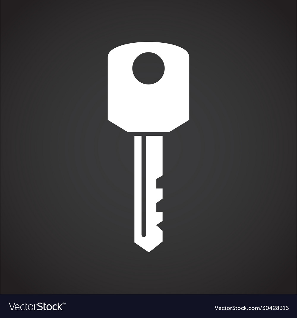 Key icon on background for graphic and web design